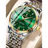 Reloj de Pulsera para Hombre Casual Deportivo Impermeable Acero Inoxidable Luminoso Original con Fecha Semana Relojes de Cuarzo Reloj