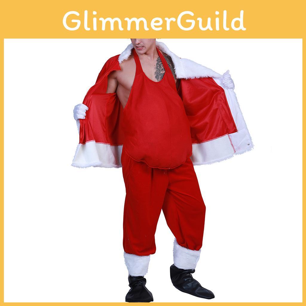 Loose Soft Elastic Closure Christmas Fake Belly For Male And Female