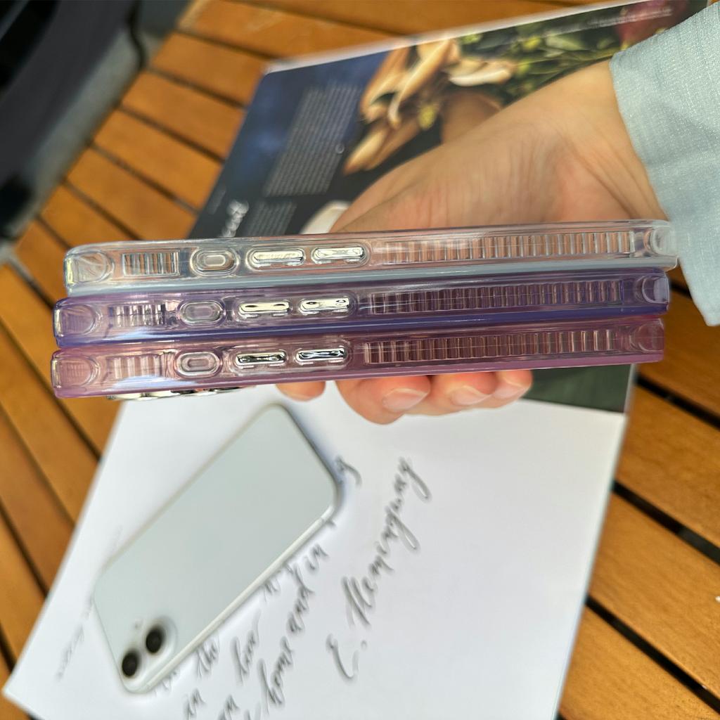 Für iPhone 16 Hülle Kratzfest TPU+PC Handyhülle Federmuster