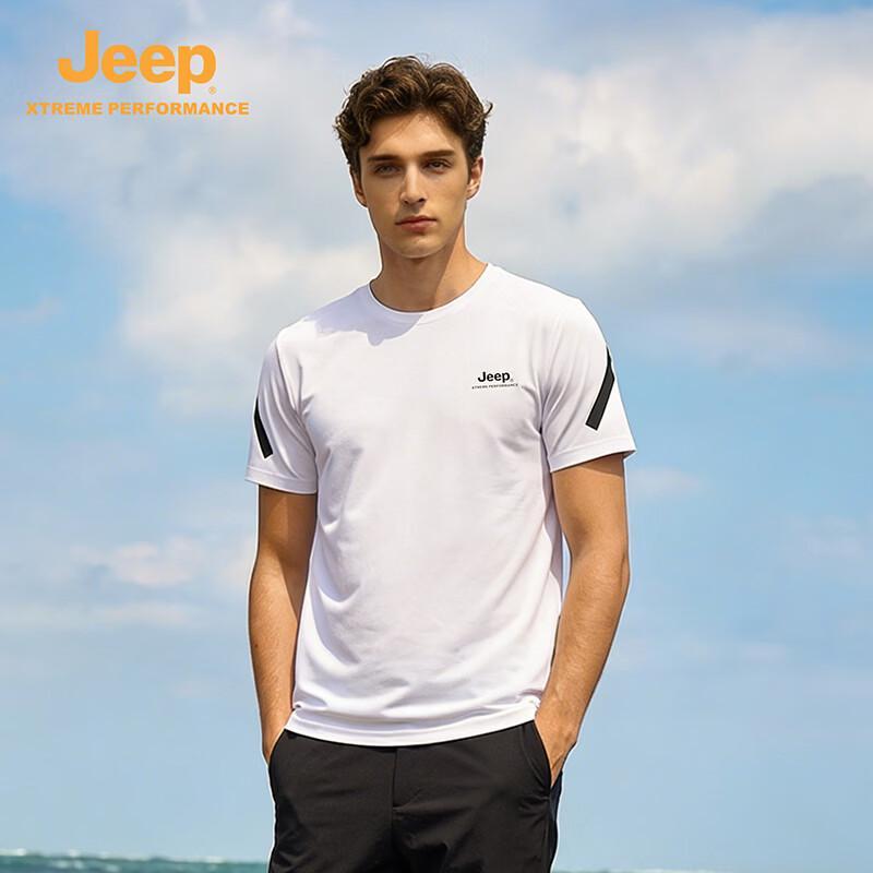 Jeep Men s Summer Outdoor Quick-Dry Cool-Touch Crew Neck T-Shirt L