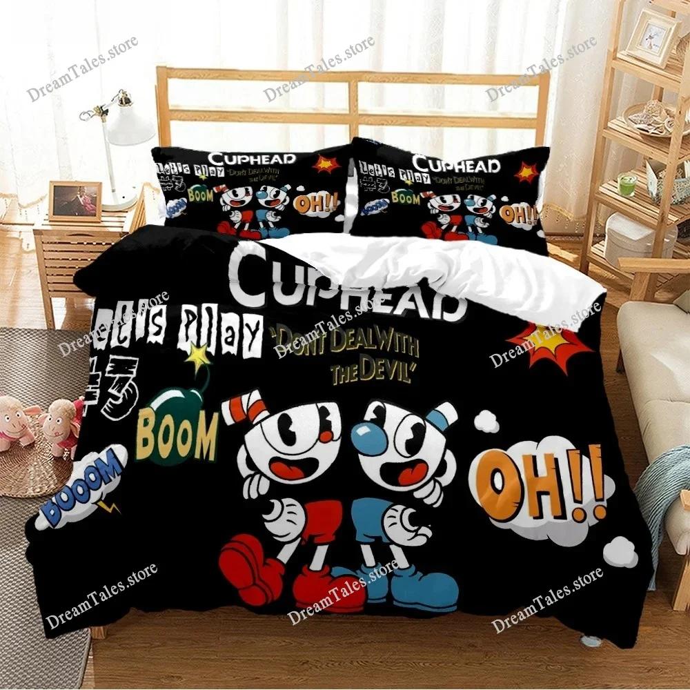 Cute Bubu Duvet Case Pillowcase Bedding Set, Comfortable Breathable Sheet, Single, King, Queen, Luxury Birthday Gift