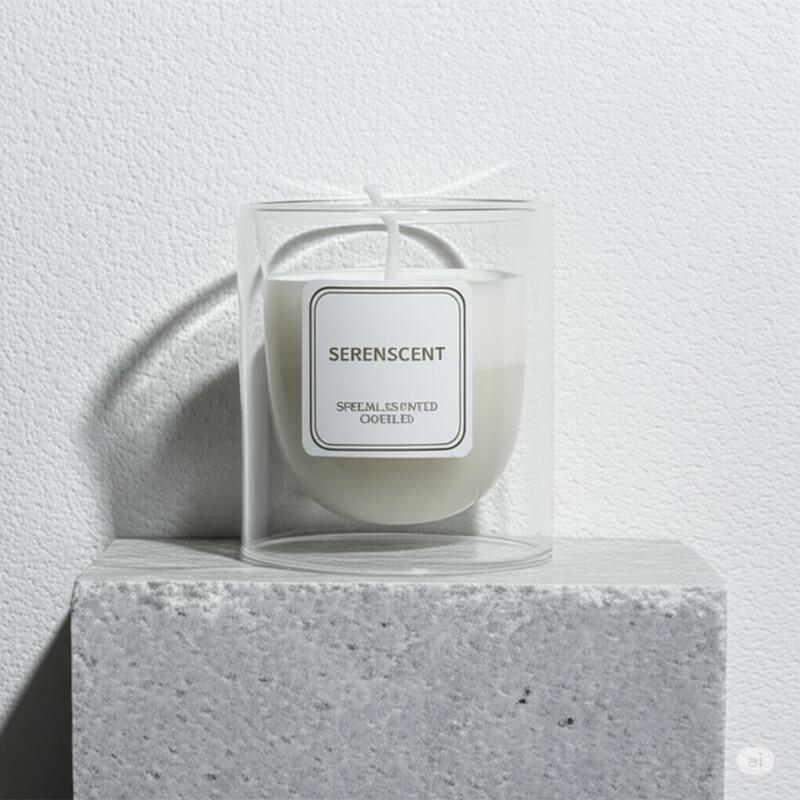 Yibei Double-Layer Glass Scented Candle