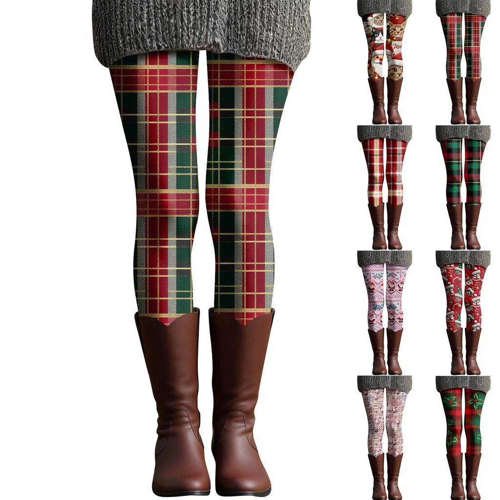 Women's Casual Fashion Outdoor Halloween Printed Slim Elastic Yoga Pants Cropped Pants