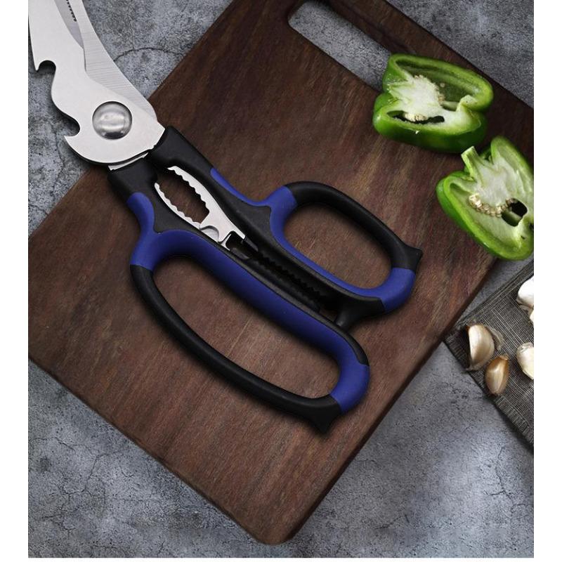 Stainless Steel Blade Household Multifunction Pptpr Handle Seafood Vegetables Chicken Bone Kitchen Scissors Multi Purposetool