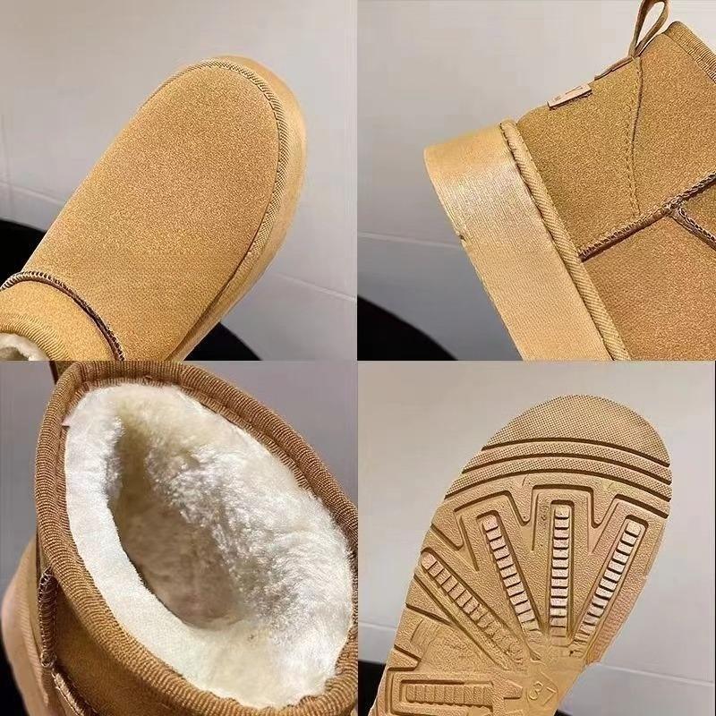 New Thick-soled Snow Boots for Women, Fleece and Thickened Warm Bread Shoes, Cotton Shoes for Women