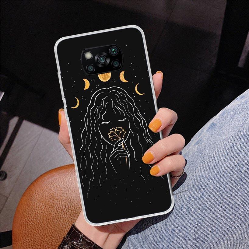 

Moon Mystery Totem Witche Phone Case For Xiaomi Poco X7 X6 X5 Pro F7 Ultra Redmi 15C 15 13C 13 12C 12 10 10A 10C 9 9A 9C 9T Cove Xiaomi Poco M7 4G