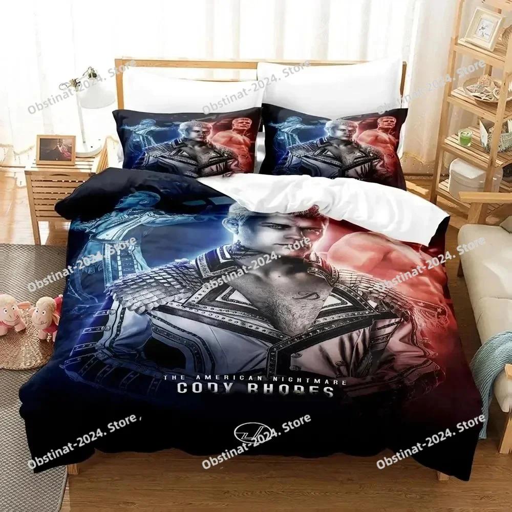 Cody Rhodes American Nightmare Bedding Set Printed Bed Set With Pillowcase Duvet Cover Soft Single Double Queen Super King Size