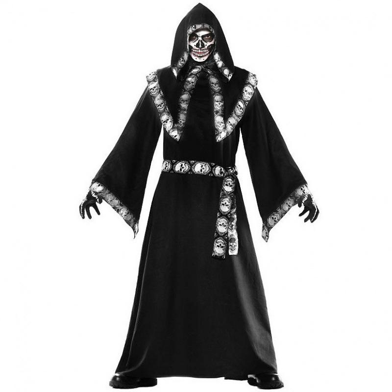 Hot Sale, Grim Reaper, Deadpool Stage Costume, Men's Halloween Cape Wizard Costume