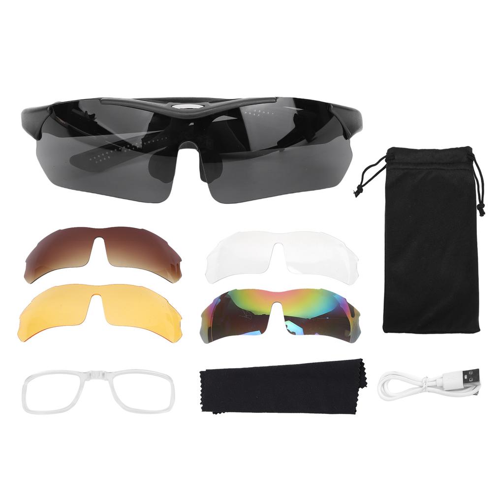 AI Fordító Szemüveg 100+ Nyelv Valós Idejű Okos Bluetooth Sport Fülhallgató Napszemüveg Kerékpározáshoz Futáshoz Utazáshoz