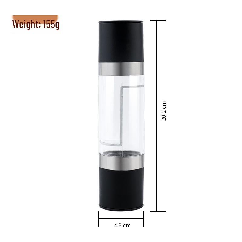 

Stainless Steel Sichuan Pepper & Sea Salt Double Head Manual Grinder 140ml