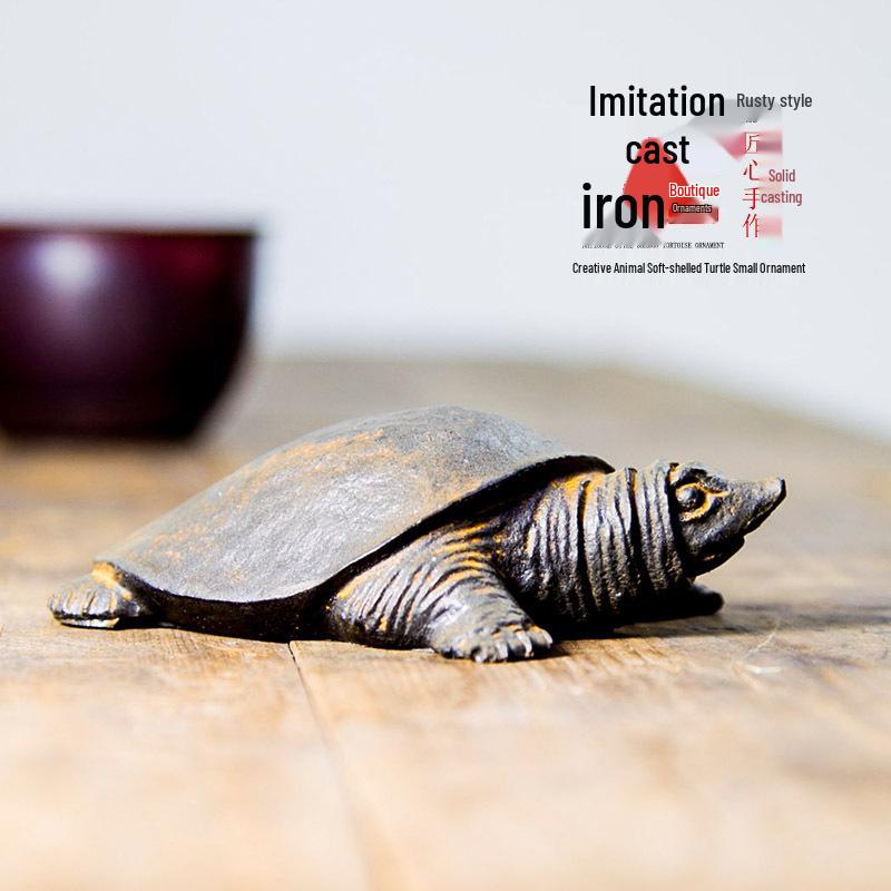 Handmade Retro Chinese Divine Turtle Ornament for Home or Office Decor