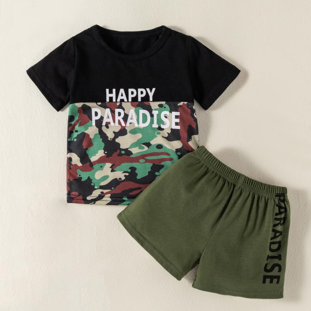 Boys Summer Short Sleeve T-Shirt + Shorts Set