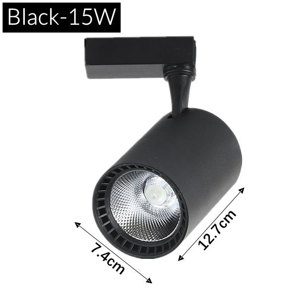 RGB LED Ceiling Track Light 12W/15W/20W Colorful COB Phase Wall Rail Spotlight Stage KTV Cloth Shop Track Lighting System AC220V