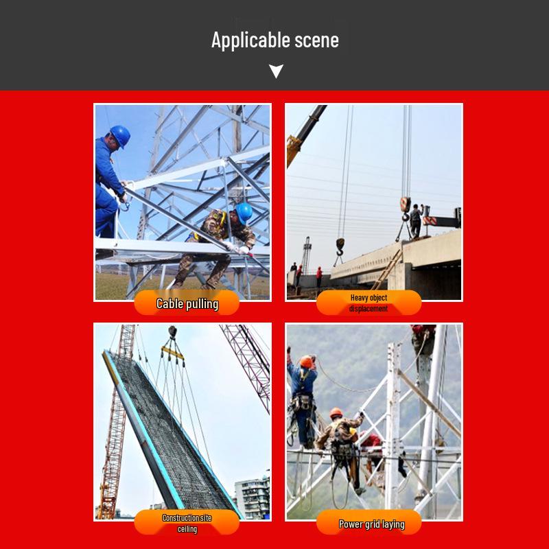 Hand-Operated Wire Rope Double Hook Tightener 1-4T