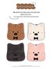 Cartoon Winter Plush Heated Seat Cushion with USB for Car or Office