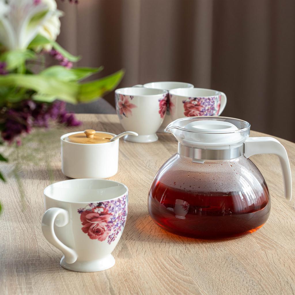 KADAX Heat-Resistant Glass Teapot with Lid 1.7L