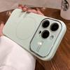 Magnetic Liquid Silicone iPhone Case: Compatible with Apple 17, Enhanced Aesthetics, Large Window Design.