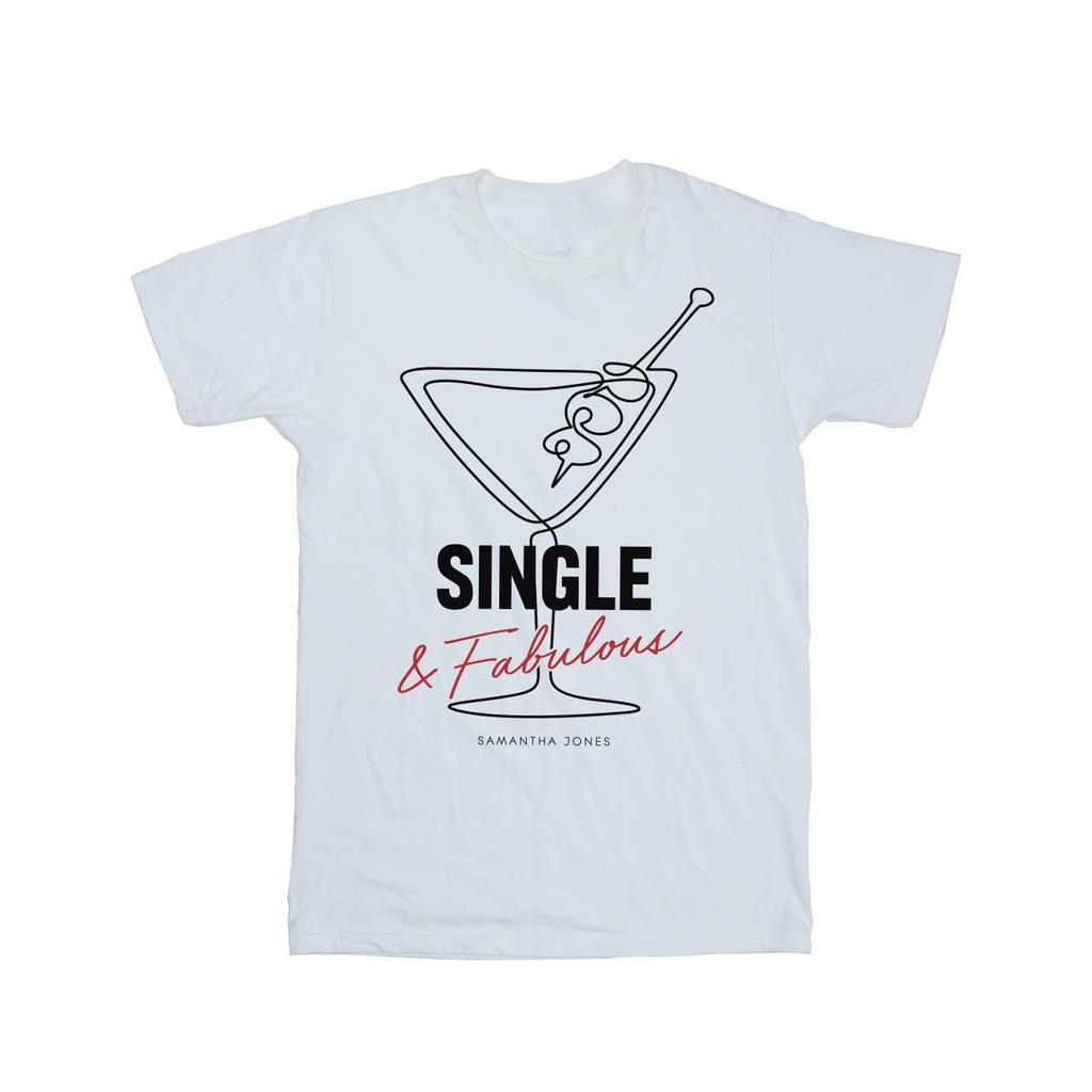 Sex And The City Womens/Ladies Single And Fabulous Cotton Boyfriend T-Shirt