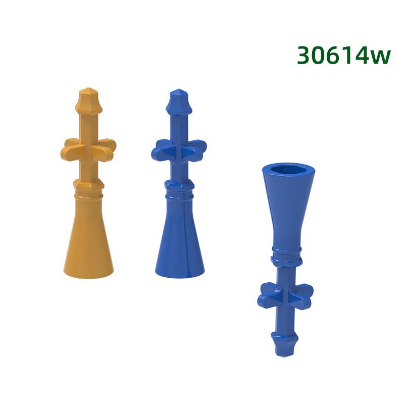 MOC 10PCS 30614W Top Tower Bridge Building Blocks Set House Castle Roof Particle DIY Educational Toy Children Birthday Xmas Gift