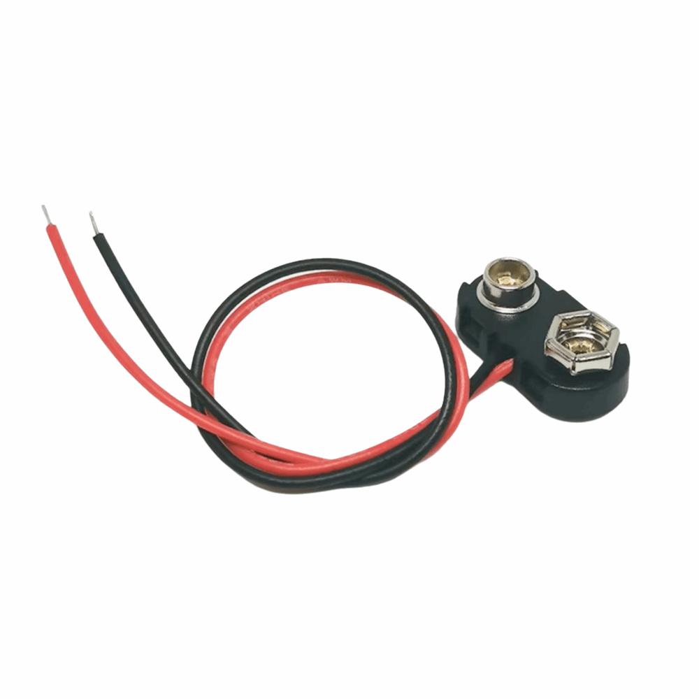 10Pcs Snap on Battery Holder Clip I / T Type Cable Battery Connector Cable  Wire Tools