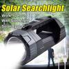 Portable Solar Rechargeable Flashlight Super Bright High Lumens Handheld Torch with Ultra Long Battery Life for Home & Outdoor Use