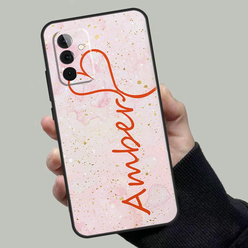 PERSONALISED ROSE GOLD MARBLE NAME For Samsung Galaxy A34 A54 A14 A24 A72 A52 A32 A22 A12 A51 A71 A13 A23 A33 A53 Phone Case