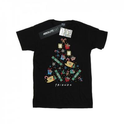 Womens/Ladies Christmas Tree Cotton Boyfriend T-Shirt