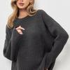 European and American autumn and winter round neck loose long sleeved basic casual fashion women's knitted sweater