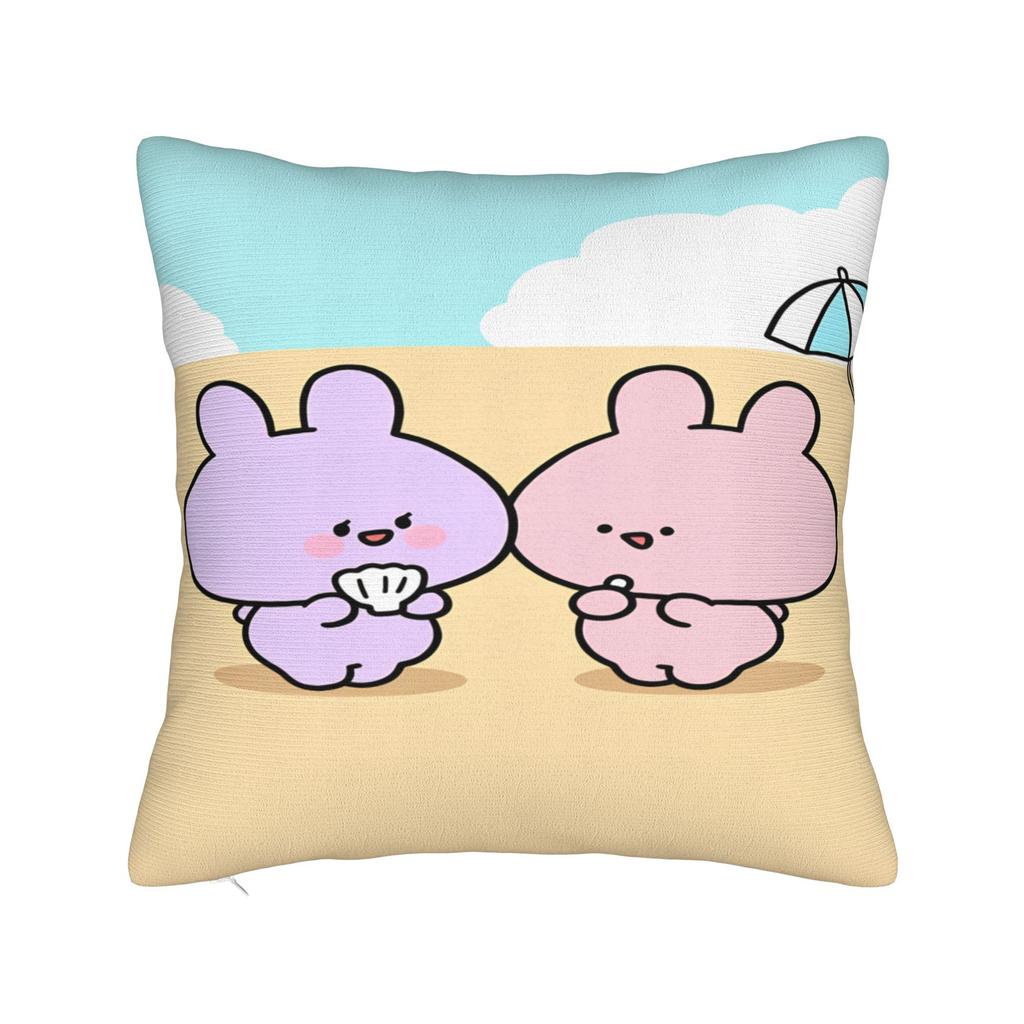Pillow Cover Asamimichan and Anemimi  Morden Pillow Case For Sofa Couch Bed Living Room Pillowcases