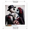5D DIY Diamond Painting Decorative Kissing Skeleton Full Round Drill Scenery Diamond Embroidery Cross Stitch Kits Home Decor Gift