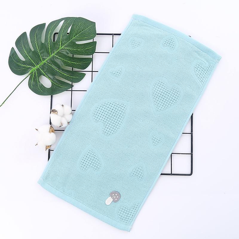 Pure Cotton Absorbent Square Face Wash Towel Korean Style Lovely Breathable Tender Skin-friendly Household Adults All-Purpose