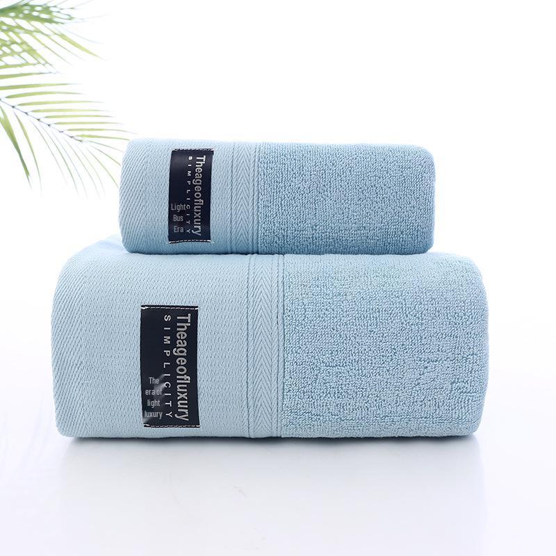 Premium 100% Cotton Towel Set: Soft, Thick Face, Bath, and Wash Towel Collection