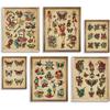 Tattoo Shop Wall Decoration - Old School Tattoo Pictures - Vintage Tattoo Poster Picture Set - Gift for Tattooist - Tattoo Flash Wall Art & Decor -