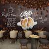 3d Retro Wall Mural Hand Drawn Coffee Decorative Wallpaper Restaurant Cafe Background Wall Paper