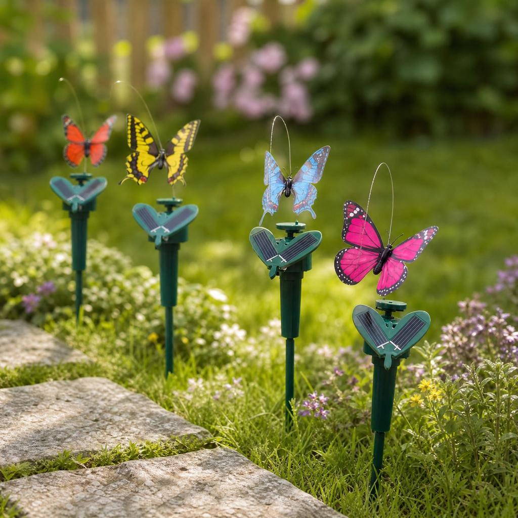 Powered Butterfly Garden Stake for Outdoor Yard and Garden Decoration, Garden Decor