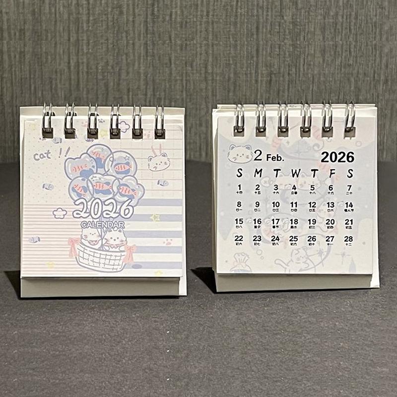 2026 Desk Calendar Yearly Monthly Daily Planner Cute Coil Calendar Yearly Schedule Organizer To Do List Home Office Supplies