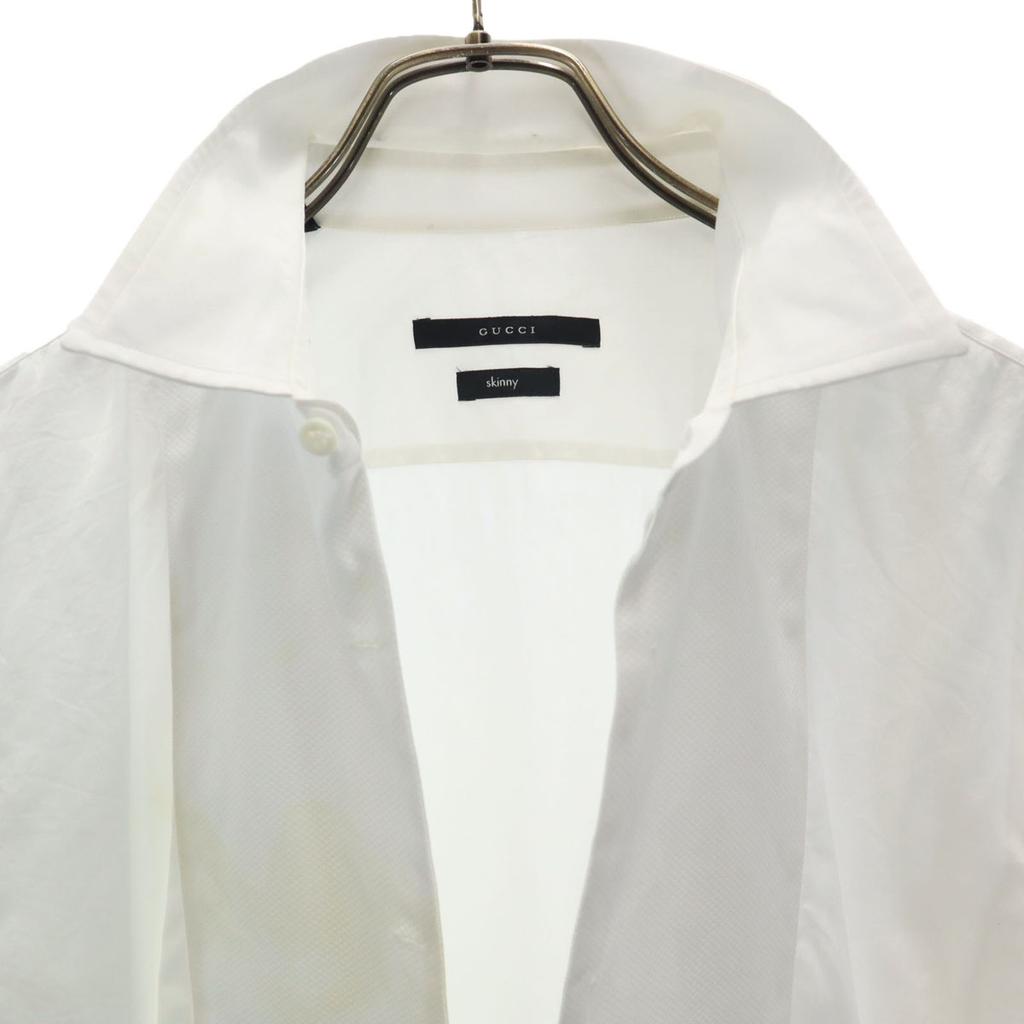 GUCCI made in Italy Long sleeve Cotton shirt 42 white Men's Used
