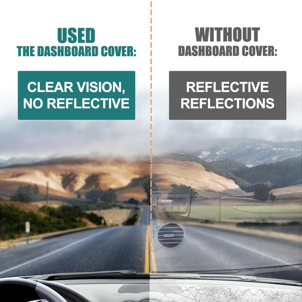 X AUTOHAUX Dashboard Mat for Suzuki Spacia Protective Interior Black Sun and Set MK32S/MK42S (2013-2017) - Mat, Polyester, Protection, Anti-Glare,