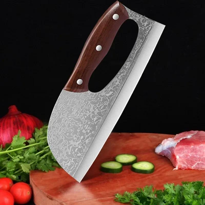 7.8inch Kitchen Knife Multifunctional Effort Saving Knives Household Chopping Knife Meat Cleaver Butcher Knife Kitchen Supplies
