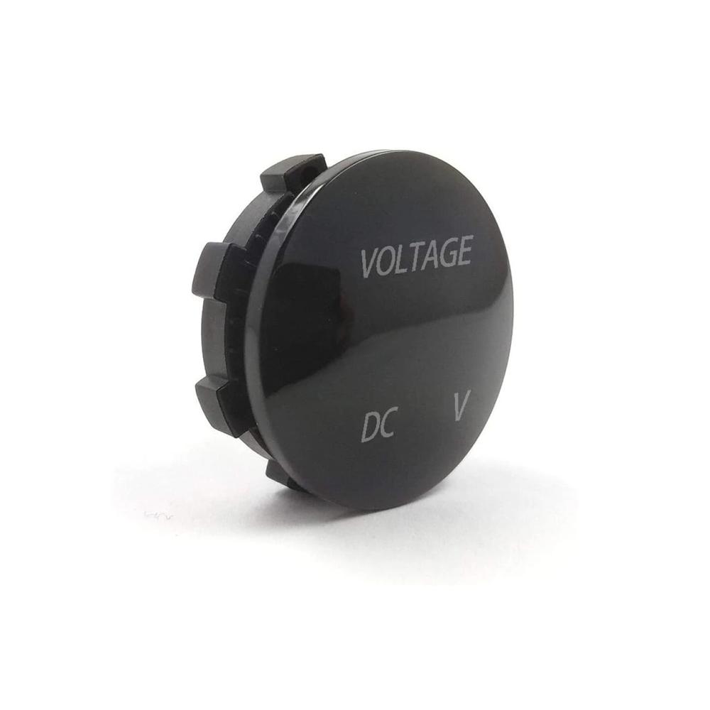 DC 5V-48V LED Mini Round Waterproof Motorboat Motorcycle Panel Digital Voltmeter Tester Monitor Display Voltmeter