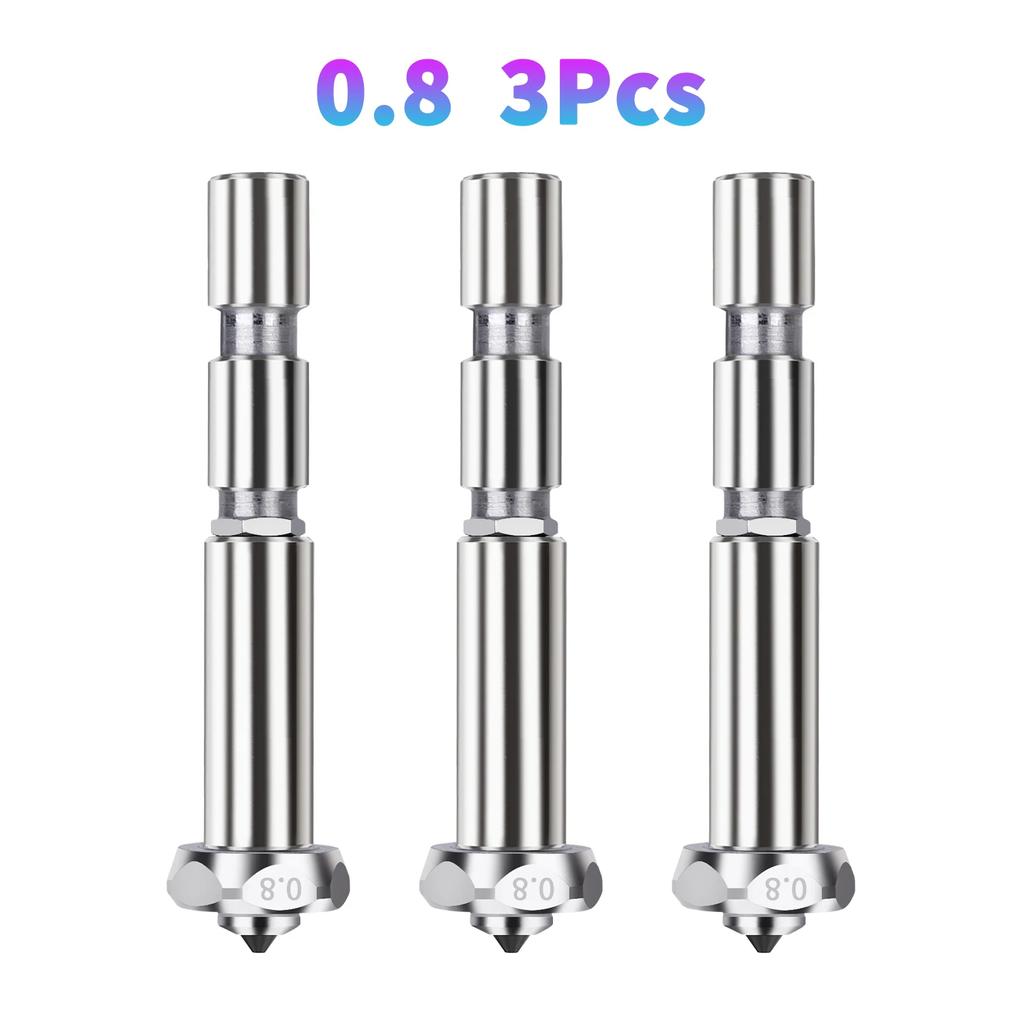 For Anycubic Kobra 3 Max Hotend 0.4 0.6 0.8mm Combo Quick-Swap Integrated Hardened Steel Nozzle
