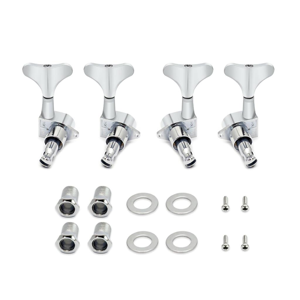 4 Strings Electric Bass String Knob Enclosed Tuning Pegs Machine Heads Tuners Metal Tuning Peg Guitar Accessories
