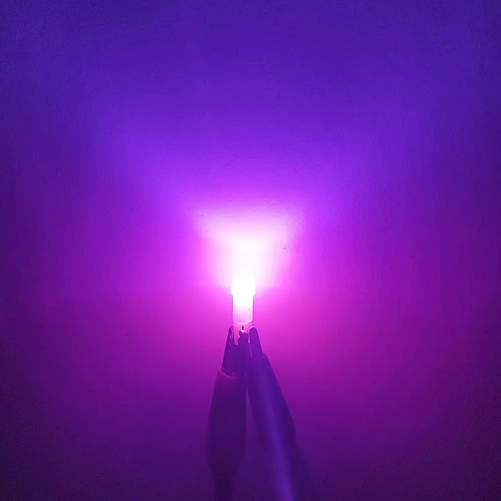 10pcs T5 LED Lights T5 COB W1.2W W3W LED Car Interior Light Auto Side Wedge Dashboard Gauge Instrument Lamp Bulb 12V white green