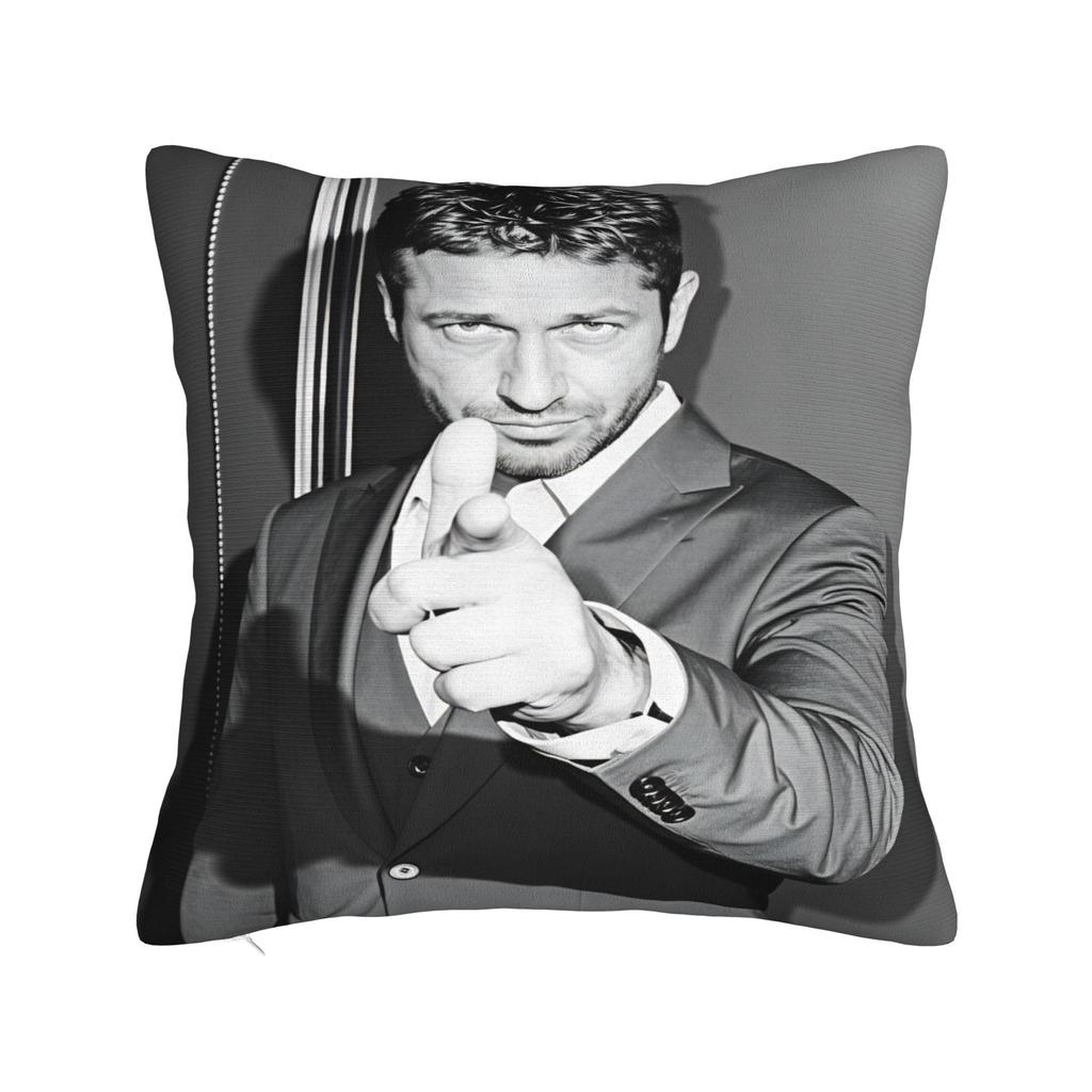 Gerard Butlers Pillow Case Novelty Pillow Cover Square Pillowcases For Living Room Chair