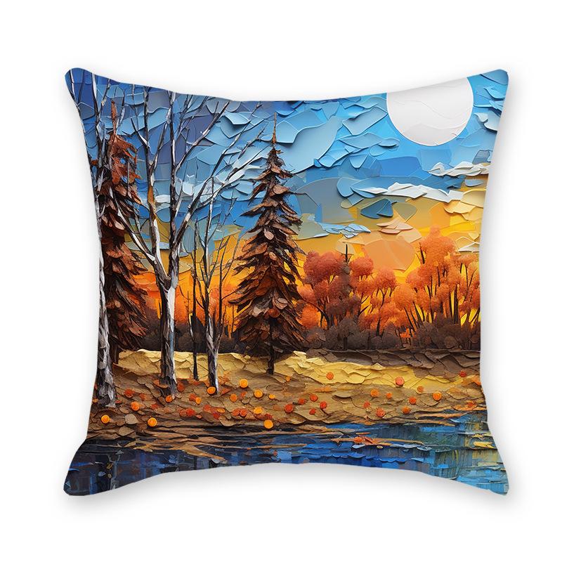 Neue Abstrakte Sternenhimmel Zuhause Sofa Lendenkissenbezug Bettseite Sofa Imitation Superweicher Lendenkissenbezug