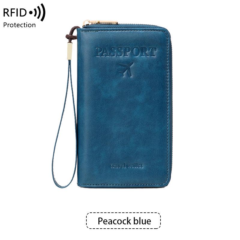 2024 Diebstahlsichere RFID Reisepass- und Dokumentenorganisator Geldbörse
