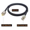 RG58 Kabel PL259 UHF Stecker auf UHF Buchse SO239 Kabel PL-259 auf SO239 HF Koaxial