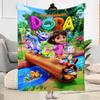 Dora Explorer Blanket Soft & Cozy Suitable for Chair Picnics Office Chair for All Occasions Modern Suitable for Gifting Relatives and Friends