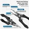 Aluminum Alloy Self-Locking Lure Fishing Pliers Saltwater Freshwater Fishing Hook Remover Braid Line Cutter Split Ring Opener
