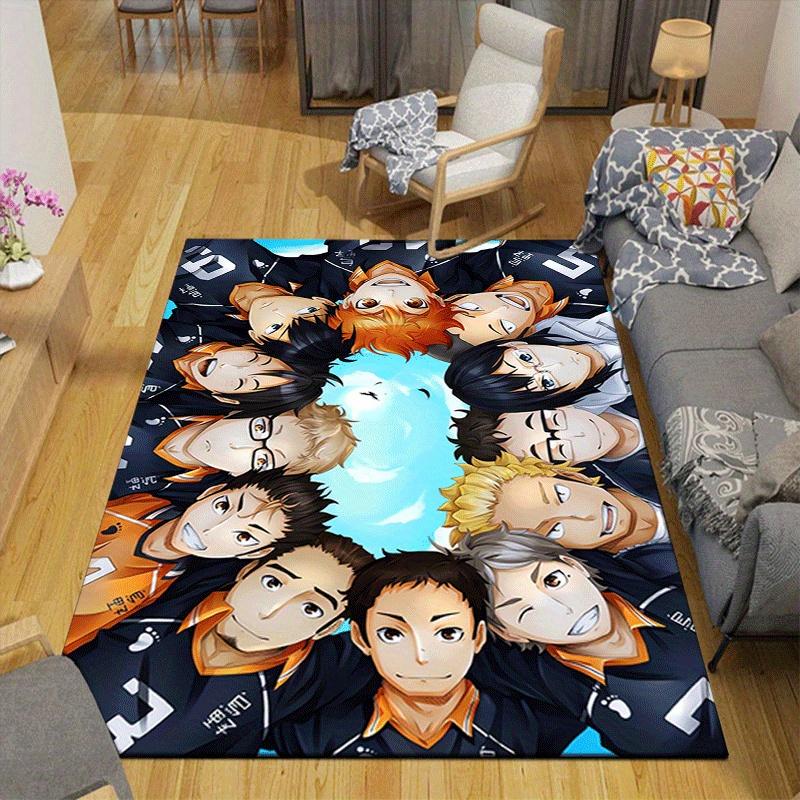 1pc Haikyu!! Pattern Area Rug, Anti slip Non Shedding Stain Resistant Carpet
